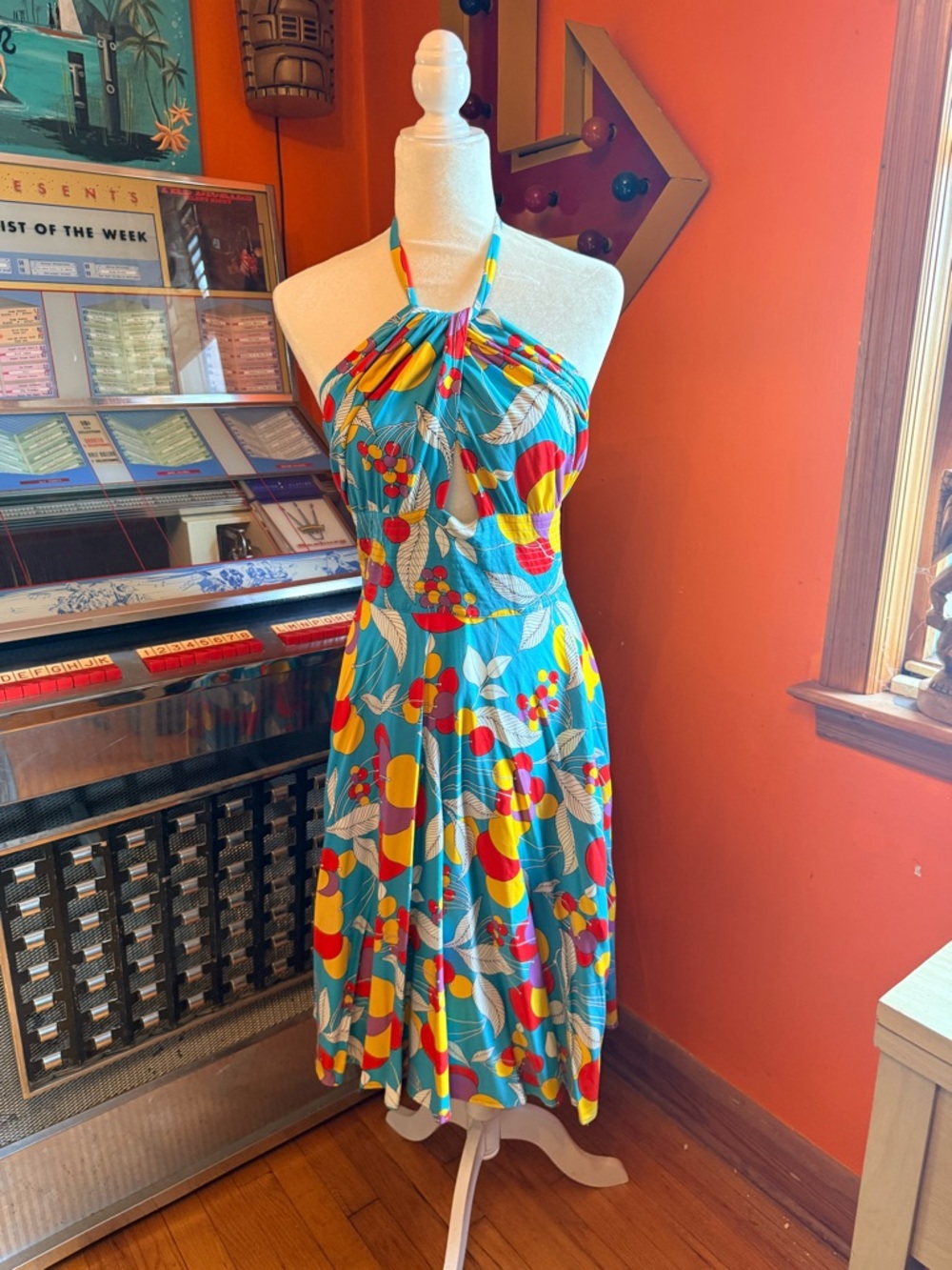 Trashy Diva cherry print Tutti Fruity swing dress. Colorful and cute! Size 18 - Picture 2 of 5